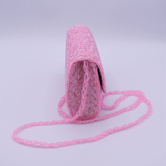 Pretty in Pink - Small Beaded Purse - Picture 2 of 7